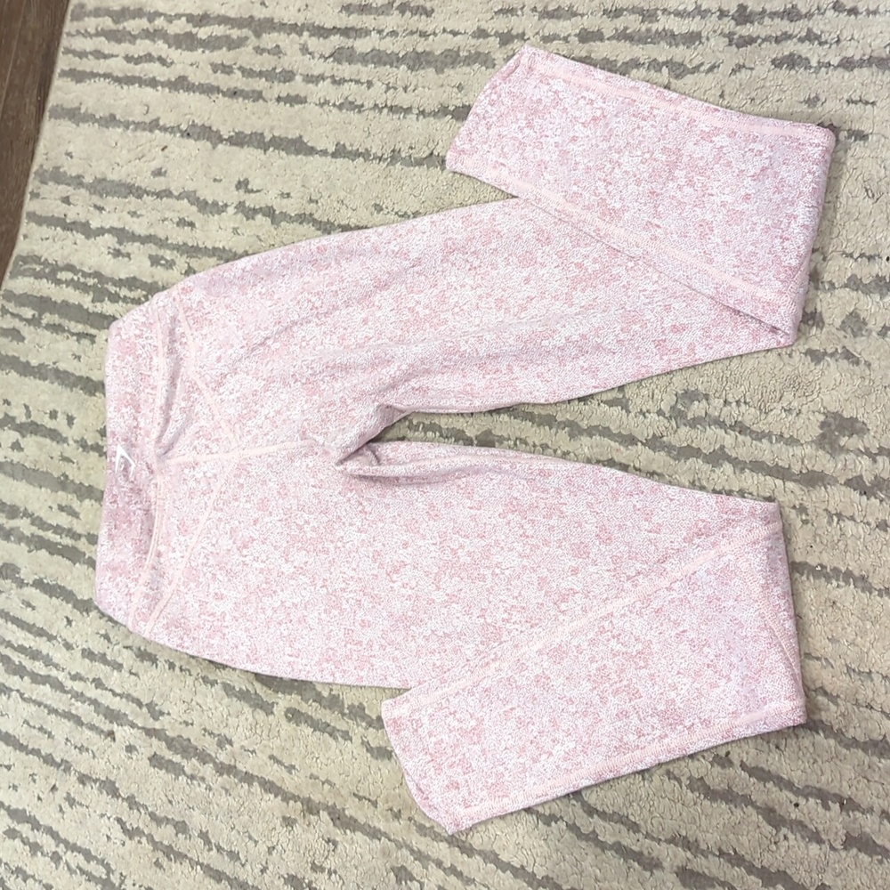 Gymshark Fleur Texture Leggings Dusky Pink Marl
